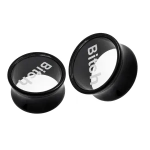 Double Flared Bitch Logo Plug
