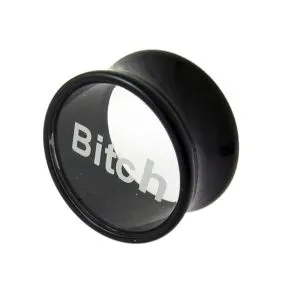 Double Flared Bitch Logo Plug