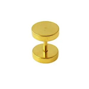 Gold Anodized Fake Ear Plug