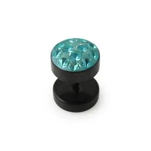 Blackline Red Crystal stone Ear Plug