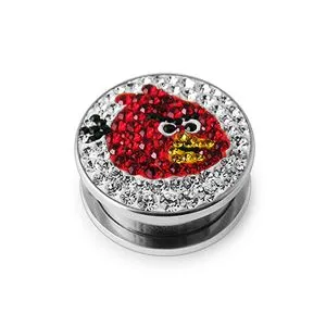 Angry Bird Crystal Ear Flesh Tunnel