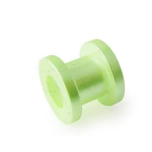 Green Synthetic Pearl Screw Fit Flesh Tunnel
