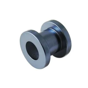 Grey Synthetic Pearl Screw Fit Flesh Tunnel Body Jewelry 