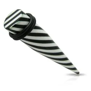 Zebra Print Straight Ear Taper