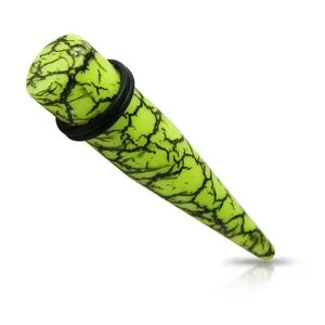 Veins Logo Straight Ear Taper Body Jewelry 