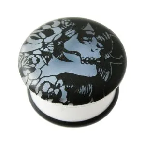 Glow In The Dark Evil Women Ear Plug