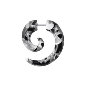 Python Pattern Spiral Fake Ear Plug