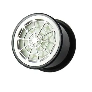 Glow In The Dark Spider Web Plate Ear Plug