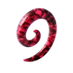 Black Pattern in Red Ear Taper