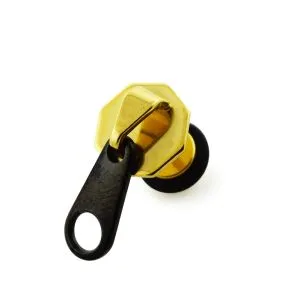PVD Plated Zipper Head Invisible Fake Ear Plug