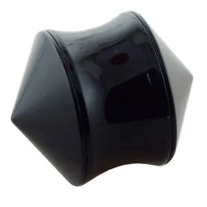 UV Cone with Black Screw Flesh Tunnels