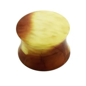 Marble Pattern UV Acrylic Double Flared Ear Plug
