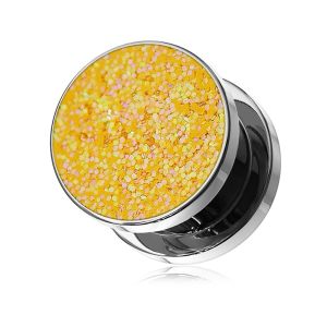 Glittering Topaz Screw Fit Flesh Tunnel