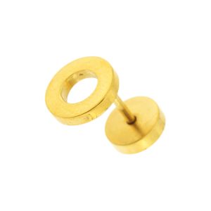 10 mm Flat Disc with Hole Invisible Fake Ear Plug