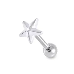  Heart Clear Gem Top Cartilage Helix Tragus Piercing Surgical Steel  Ear Stud