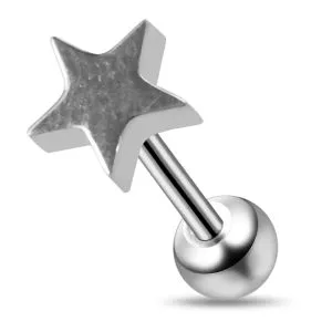 Plain 5 mm Star Cartilage Helix Tragus Piercing Ear Stud