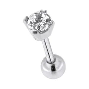 Round Jeweled Cartilage Helix Tragus Piercing Ear Stud