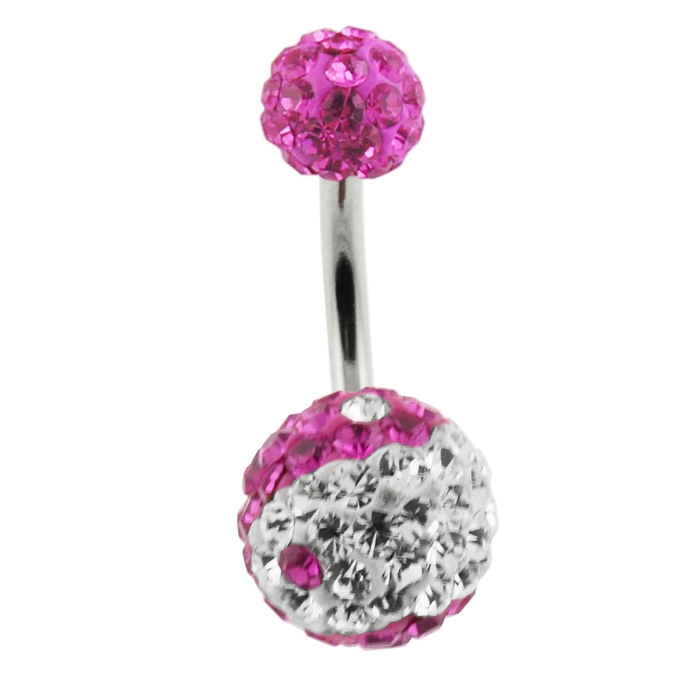 Best Prices for Pink And White Crystal Stone Balls With Nave
